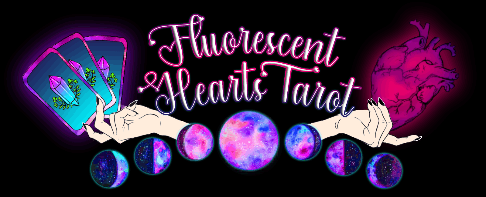 Fluorescent Hearts Tarot